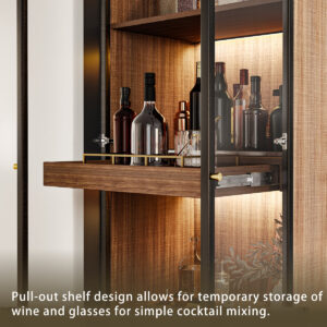 28.0" Filing Cabinet - Concealed Metal with Fixed Shelf & Drawers