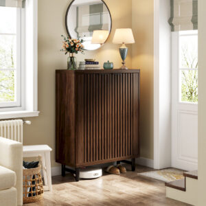 12-Unit Bike Gear Cabinet | Compact-Luxury Design, Four Sliding Panels