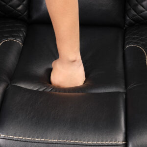 72-inch Single-Motor Manual Lounger - Outdoor Deck w/Bluetooth & Solar