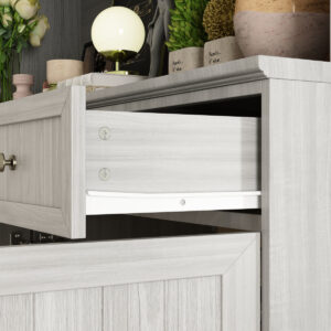 42" Short Wall-Mounted Garage Tool Storage Unit with Lockable Drawers