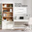 Bookcase with File Cabinet Drawers - Office Storage Solution