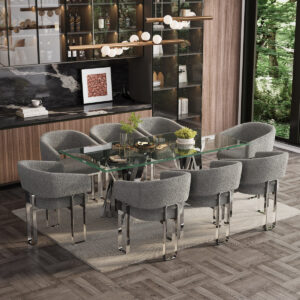 Velvet Teal Wingback Lounge Chair with Arms | Matte-Brass Angular Legs