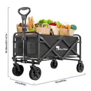 Nimble Rigid Patio Cargo Trailer - Compact Indoor Storage, 220 lb Cap