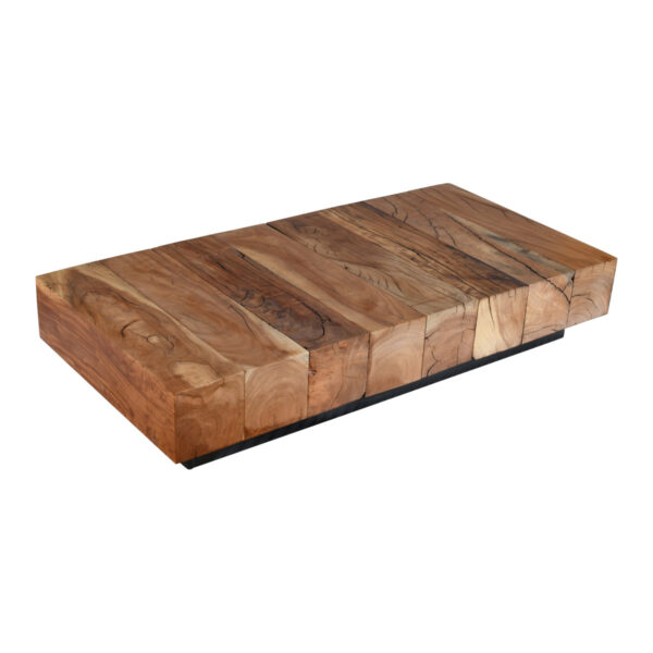 Caid Handcrafted Bamboo Tier Nightstand - Modern 2-Tier Bedside Table