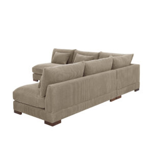 Linden 2-Piece Vintage Leather Reclining Sofa for Home Office