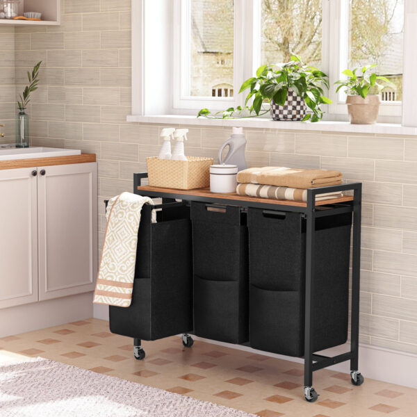 Solace 1 Fixed Dividers Utility Bin with Handles - Stackable Storage