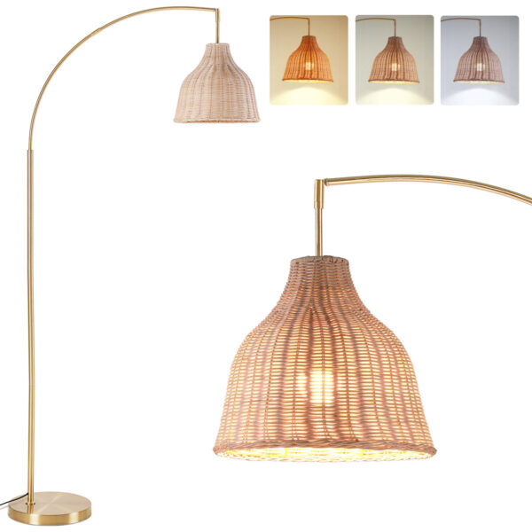 Corvin 59.75" Straight Brass Desk Light - Adjustable Office Lamp