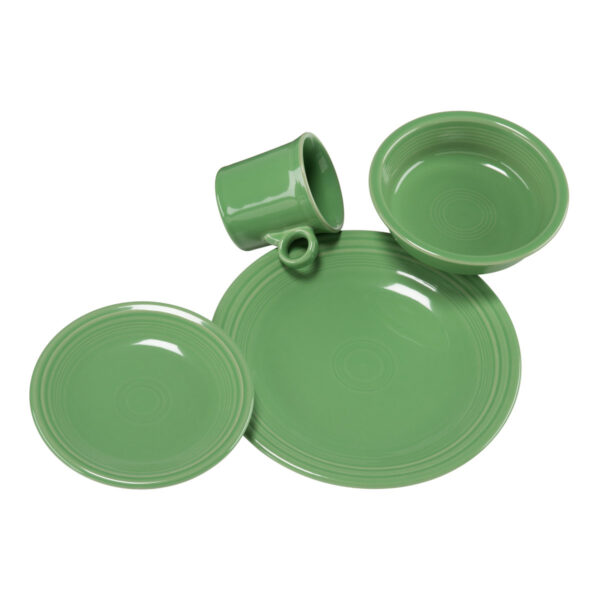 Heritage Porcelain Matte 2-Piece Dinnerware Place Setting for Two