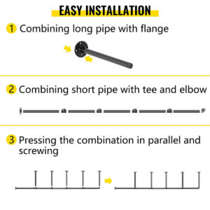 Alden-Rue Distressed White DIY 3-Tier Bamboo Slat & Twine Shelf
