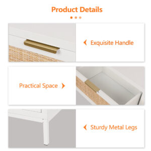 Black Orion 3-Drawer Metal Console and Accent Table with Open Shelving