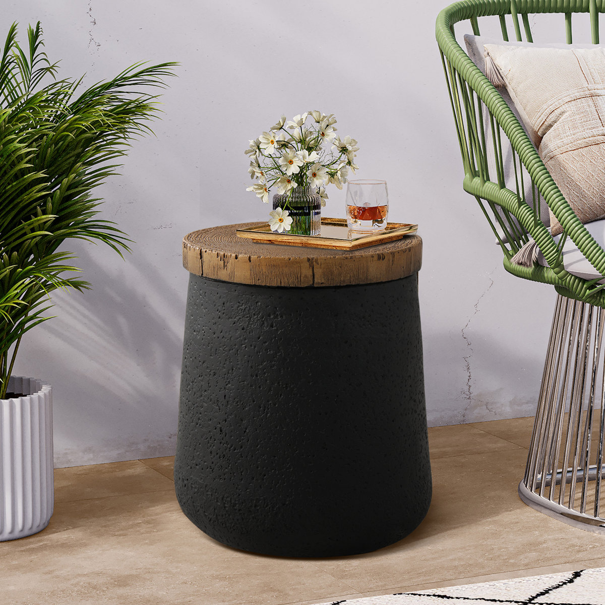 Kanauga Indoor Steel Dining Table - Modern Kitchen Centerpiece