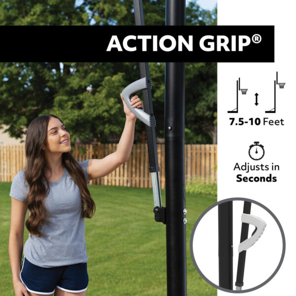 ProPlay Fixed NonPortable Basketball Hoop|60" Tempered Glass Backboard