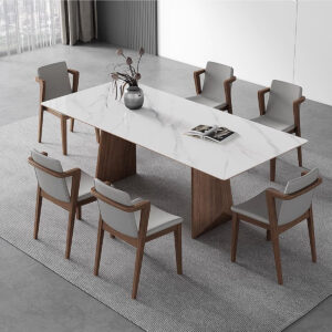 Ornate Oval Coffee Table - Classic Laminate Composite, Seats 2