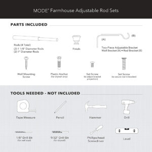 Atlas Industrial 2-3/4-in Aluminum Shower Curtain Track & Ball Finials