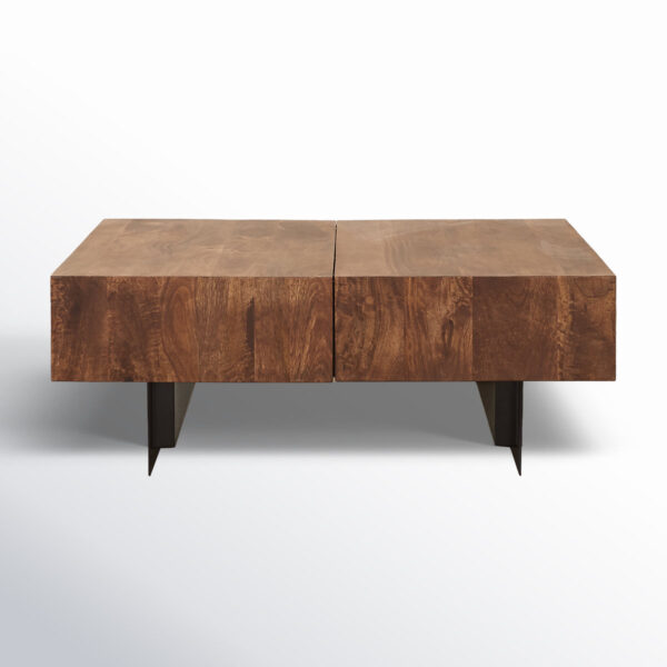 Harrigan Fixed Pedestal Console Table with Display Shelf for Entryway