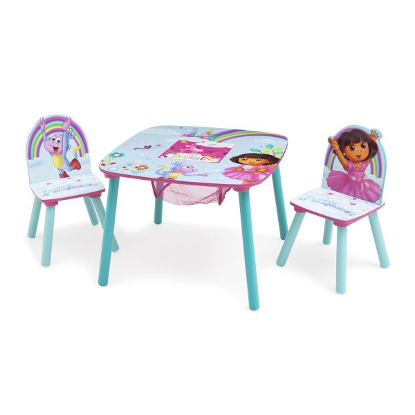 Ben 10 Kids Round Table & Chair Set - 5-Piece Cartoon Desk Furniture