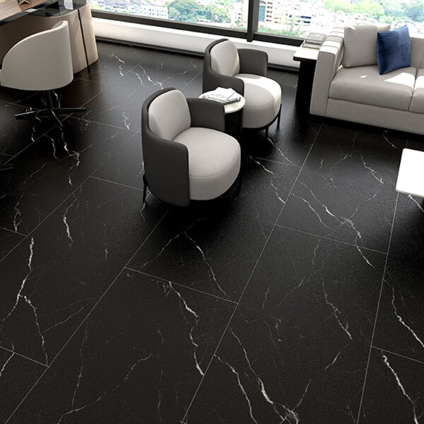 Aurora Gray 18" x 36" Wood-Look Ceramic Plank Tile - Polished Satin