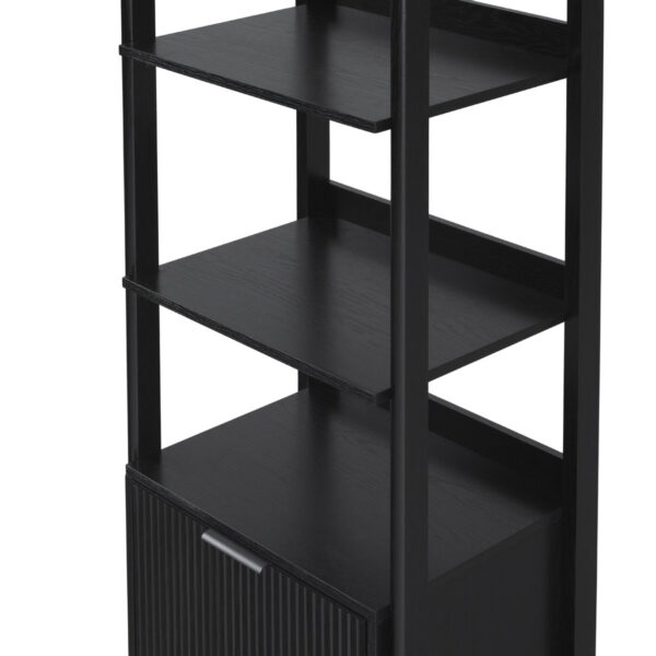 Modern Wide Cabinet with Door on Top | Storage Console for Entryway