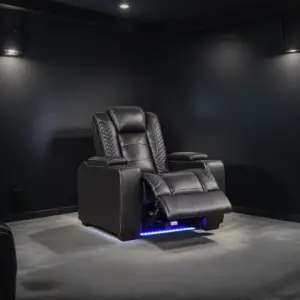 28" Wide Velvet Manual 1-Motor Recliner - Fixed Headrest, No Pockets